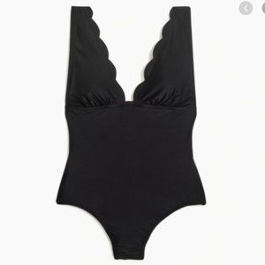 J Crew Scalloped One-Piece Bathing Suit